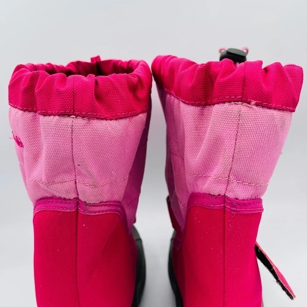 COLUMBIA Youth Girls Pink Powderbug Plus II Winter Snow Boot Waterproof Size 6